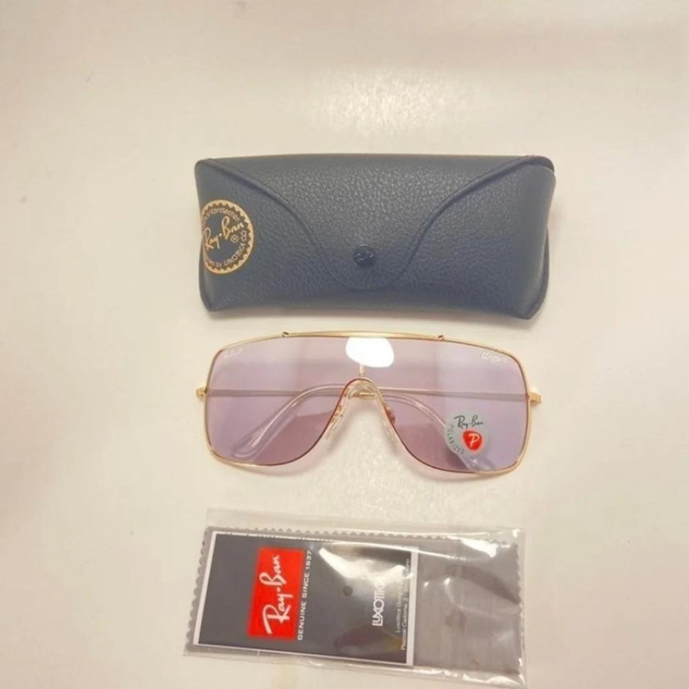 Polarized Transparent Purple RayBan Wings ll